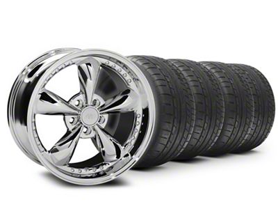 18x9 Bullitt Motorsport Wheel & Mickey Thompson Street Comp Tire Package (05-09 Mustang GT, V6)