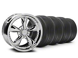 18x9 Bullitt Motorsport Wheel & Sumitomo High Performance HTR Z5 Tire Package (05-09 Mustang GT, V6)