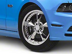 Bullitt Motorsport Chrome Wheel; 18x9; 34mm Offset (10-14 Mustang GT w/o Performance Pack, V6)