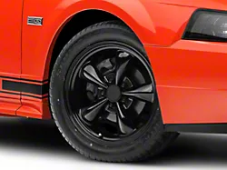 Bullitt Solid Gloss Black Wheel; 17x8 (99-04 Mustang)