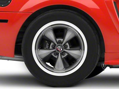 Copperhead Bullitt Style Anthracite Wheel; Rear Only; 17x10.5; 27mm Offset (99-04 Mustang)