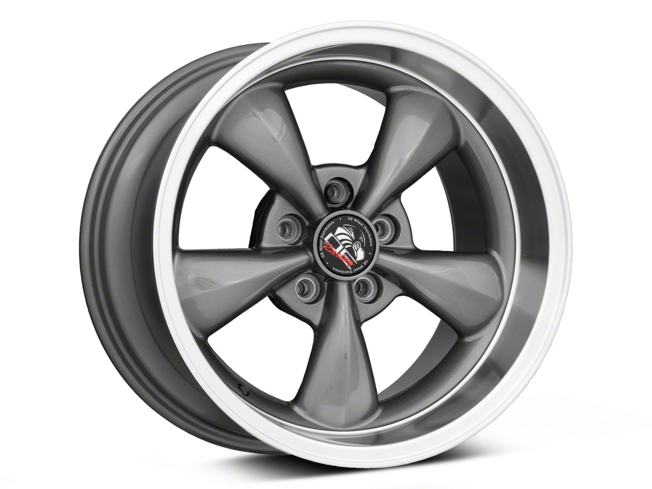 Copperhead Mustang Bullitt Style Anthracite Wheel; Rear Only Copperhead Mustang Bullitt Style Anthracite Wheel; Rear Only
