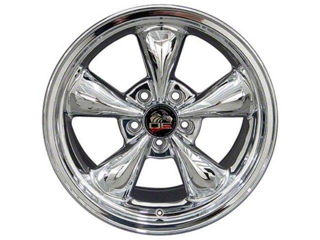 Copperhead Bullitt Style Chrome Wheel; 17x9 (99-04 Mustang)