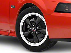 Copperhead Bullitt Style Gloss Black Machined Wheel; 17x8; 29.5mm Offset (99-04 Mustang)