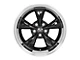 Copperhead Bullitt Style Gloss Black Machined Wheel; Rear Only; 17x10.5 (99-04 Mustang)