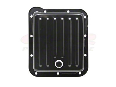 C6 Case Fill Style Deep Sump Transmission Pan; Black (79-81 Mustang)