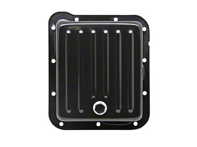 C6 Case Fill Style Transmission Pan; Black (79-81 Mustang)