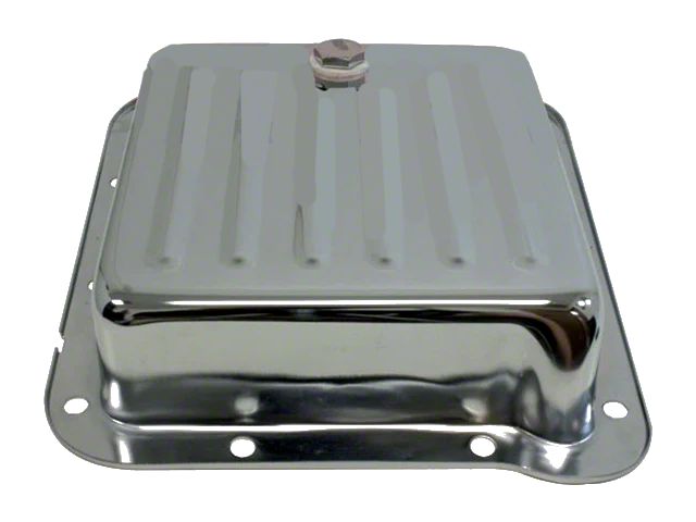 C6 Case Fill Style Transmission Pan; Chrome (79-81 Mustang)