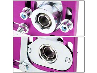 Speed Daddy +/- 2.5° Adjustable Camber Caster Plates For 94-04 Ford Mustang – Purple