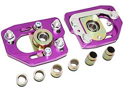 Adjustable Camber Caster Plates; Purple (90-93 Mustang)