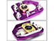 Adjustable Camber Caster Plates; Purple (90-93 Mustang)
