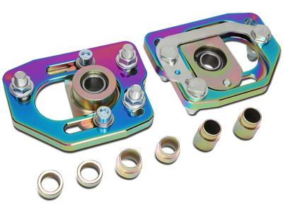 Adjustable Camber Caster Plates; Rainbow (90-93 Mustang)