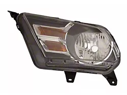 CAPA Replacement Headlight; Driver Side (10-12 Mustang w/ Factory Halogen Headlights)