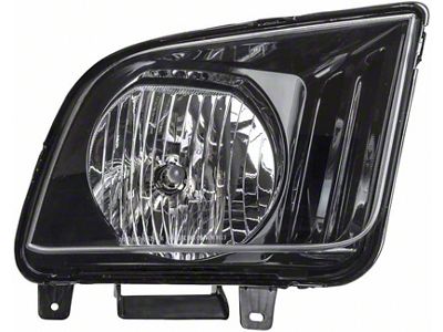 CAPA Replacement Headlight; Passenger Side (07-09 Mustang w/ Factory Halogen Headlights, Excluding GT500)