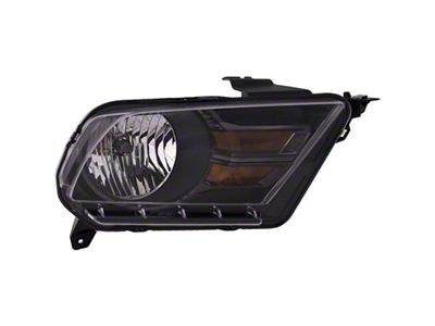 CAPA Replacement Headlight; Passenger Side (10-12 Mustang w/ Factory Halogen Headlights)