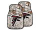 Carpet Front Floor Mats with Atlanta Falcons Logo; Camo (Universal; Some Adaptation May Be Required)