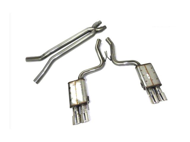JBA Cat-Back Exhaust with Polished Tips; 409 Stainless Steel (18-23 Mustang GT w/o Active Exhaust)