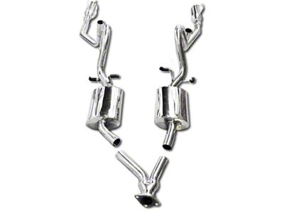 Cat-Back Exhaust with Polished Tips (99-04 Mustang V6)