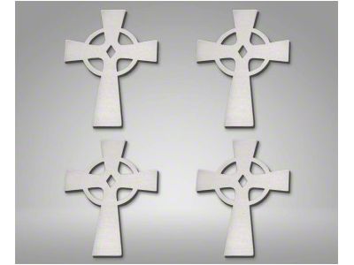 Celtic Cross Emblems; Brushed (Universal; Some Adaptation May Be Required)