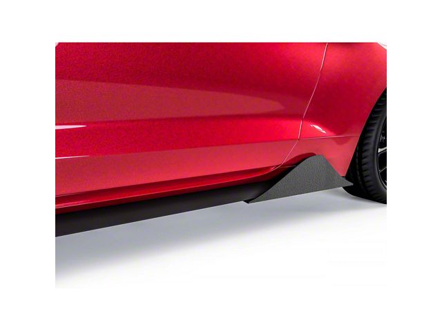Centa Pro Style Rocker Panel Winglets; Textured Black (15-23 Mustang GT, EcoBoost, V6)