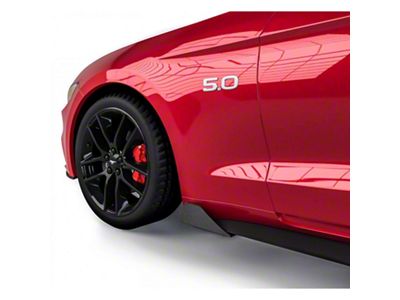 Centa Style Rocker Panel Winglets; Textured Black (15-23 Mustang GT, EcoBoost, V6)