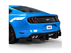 Centa VR2 Rear Diffuser; Gloss Black (18-23 Mustang GT; 19-23 Mustang EcoBoost w/ Active Exhaust)