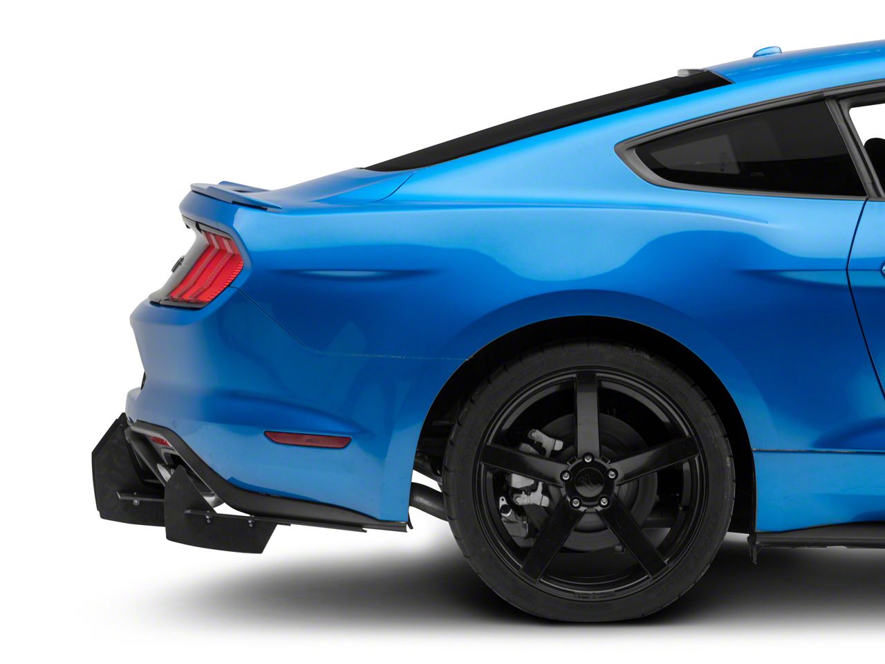 Mustang Centa VR2 Rear Diffuser; Gloss Black (18-23 Mustang GT; 19-23 ...