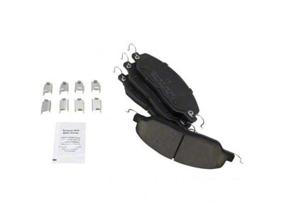 Ceramic Brake Pads; Front and Rear (05-14 Mustang GT w/o Performance Pack, V6)