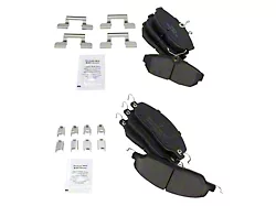 Ceramic Brake Pads; Front and Rear (05-14 Mustang GT w/o Performance Pack, V6)