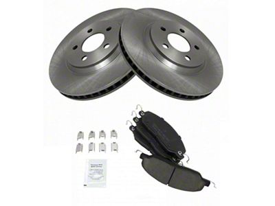 Ceramic Brake Rotor and Pad Kit; Front (05-10 Mustang GT; 11-14 Mustang V6)