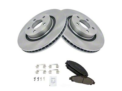Ceramic Brake Rotor and Pad Kit; Front (15-17 Mustang EcoBoost w/o Performance Pack, V6)