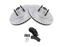 Ceramic Performance Brake Rotor and Pad Kit; Front (87-93 Mustang, Excluding Cobra)