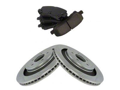 Ceramic Performance Brake Rotor and Pad Kit; Rear (15-23 Mustang GT, EcoBoost w/ Performance Pack)