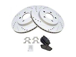 Ceramic Performance Brake Rotor and Pad Kit; Rear (05-14 Mustang GT, V6)