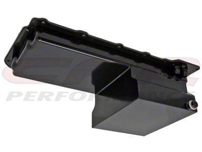 Chevy LS Oil Pan with -10AN Fittings; 7-Quart Capacity; Black (Universal; Some Adaptation May Be Required)