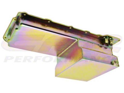 Chevy LS Oil Pan with -10AN Fittings; 7-Quart Capacity; Zinc (Universal; Some Adaptation May Be Required)