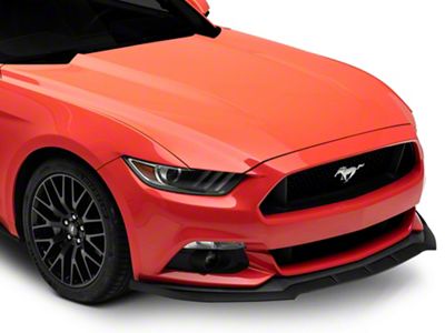 Chin Spoiler Lip; Matte Black (15-17 Mustang GT, EcoBoost, V6)