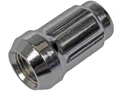 Chrome 6-Spline Drive Wheel Lug Nuts; 1/2-Inch x 20; Set of 4 (79-14 Mustang)