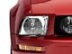 Euro Headlights; Chrome Housing; Clear Lens (05-09 Mustang w/ Factory Halogen Headlights, Excluding GT500)