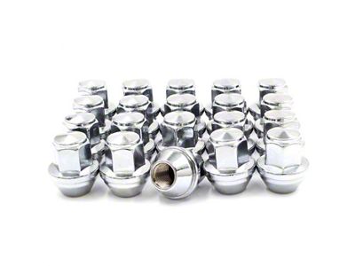 Chrome OEM Style Lug Nuts; 13/16-Inch; Set of 20 (15-25 Mustang)
