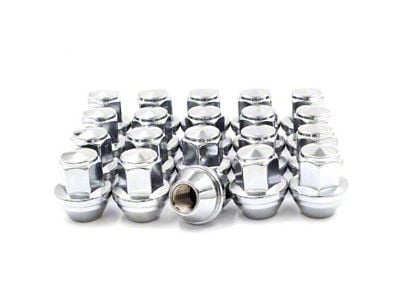 Chrome OEM Style Lug Nuts; 13/16-Inch; Set of 20 (15-24 Mustang)