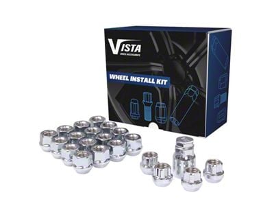 Chrome Open Acorn Lug Nuts; M14x1.5; Set of 32 (15-25 Mustang)
