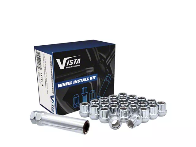 14x1.5 Open Bulge Acorn Lug Nuts 3/4 Hex 0.85 8 Lug Install Kit Chro 14x1.5 Open Bulge Acorn Lug Nuts 3/4 Hex 0.85 8 Lug Install Kit Chro