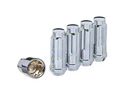 Chrome XL Acorn Wheel Locks for Aftermarket Wheels; M14x1.5; Set of 4 (15-26 Mustang)