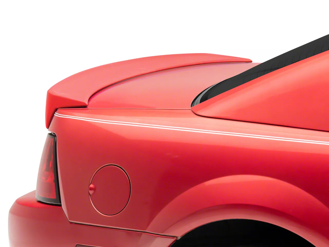 Mustang Cobra Style Rear Spoiler with with Brake Light Insert; Unpainted  (99-04 Mustang) - Free Shipping