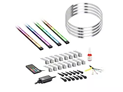 ColorTRAIL Adjustable RGBW Multi-Color LED Wheel Light Kit; 14 to 18-Inch (Universal; Some Adaptation May Be Required)