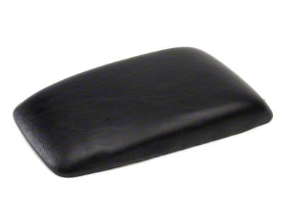 Center Console Armrest Pad; Black (87-93 Mustang)