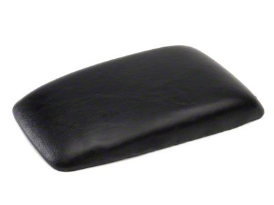 OPR Center Console Armrest Pad; Black (87-93 Mustang)