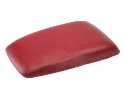 Center Console Armrest Pad; Red (87-93 Mustang)
