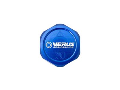 Coolant Overflow Cap; Anodized Blue (15-25 Mustang)